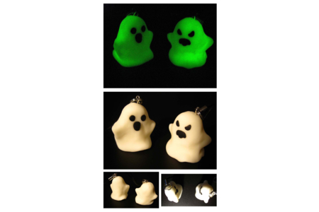 Portes clé fantômes phosphorescents - Fimo, Cernit - 10doigts.fr