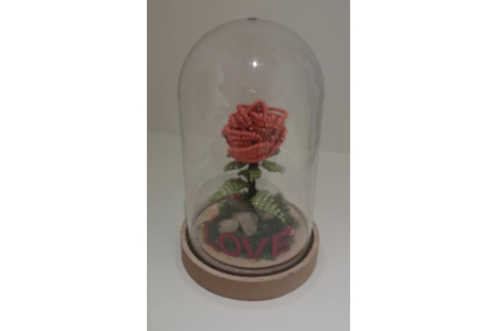 rose eternelle - Perles, bracelets, colliers - 10doigts.fr