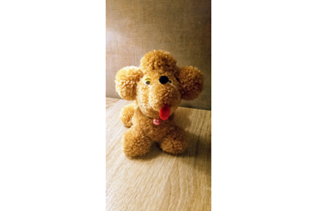 CANICHE MARRON EN POMPON - Divers - 10doigts.fr