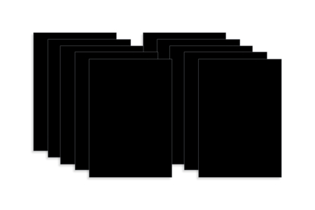 Cartons noirs 50 x 70 cm - 10 pièces - Papiers épais et cartons – 10doigts.fr