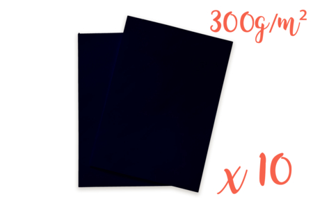 Cartes épaisses noires - 10 feuilles - Papiers Cartonnés – 10doigts.fr