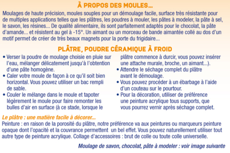 Conseils et astuces pour l'utilisation des moules - Moules pour plâtre, savon, béton ... – 10doigts.fr