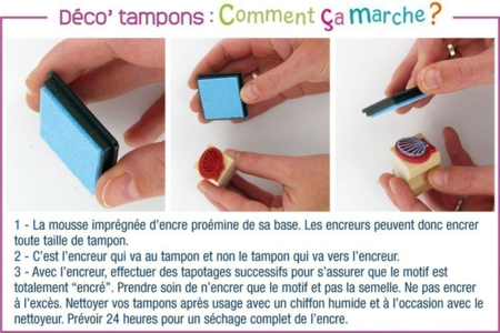 Tubo de 10 tampons "AFRIQUE" + cadeau de 3 encreurs - 10doigts.fr
