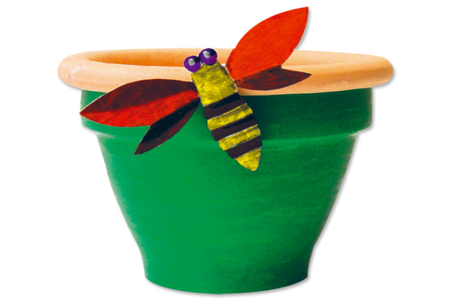 Set de 5 insectes en métal gauffré - 10doigts.fr