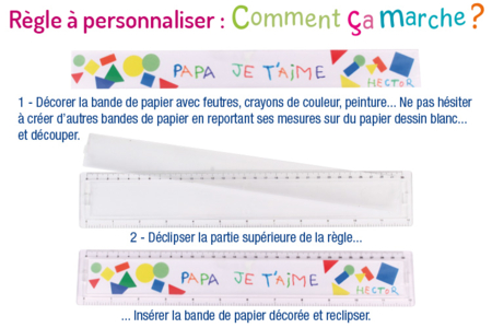 Règle à personaliser - Plastique Transparent – 10doigts.fr