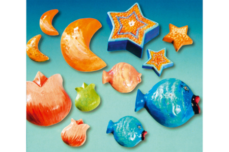 Moule pense-bête de 4 formes assorties - 10doigts.fr
