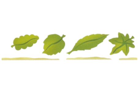 Pochoir frise Feuilles  - 10doigts.fr