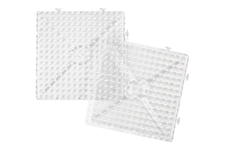 Plaque carrée pour perles à repasser XXL - Perles Fusibles 1 cm – 10doigts.fr