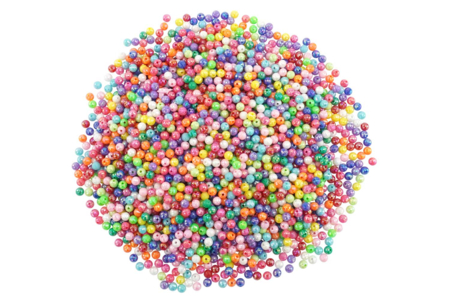Perles "boule à facettes" - 2000 perles - Perles Plastique – 10doigts.fr