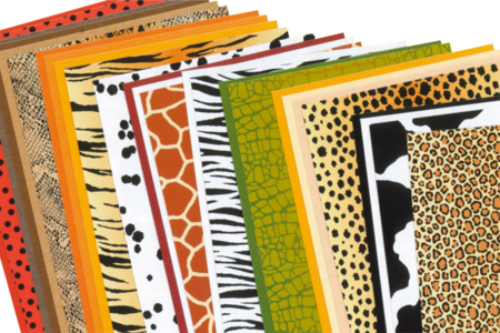 Papiers animaux 23 x 33 cm - 26 feuilles - Papiers animaux – 10doigts.fr