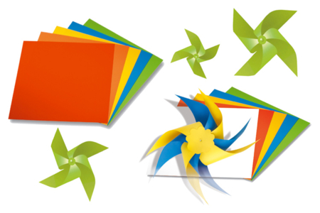 Set de 20 feuilles plastique coloré et résistant, 20x20 cm, 5 couleurs assorties - 10doigts.fr
