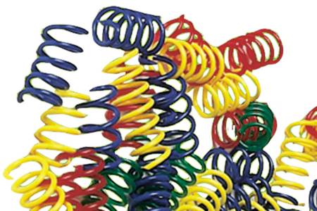 Set de de 100 ressorts en plastique, couleurs assorties  - 10doigts.fr