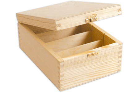 Boîte à photos en bois - 17 x 24 cm - Boîtes en bois – 10doigts.fr