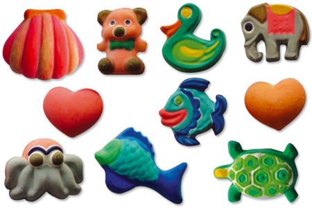 Moules 22 formes diverses - 10doigts.fr