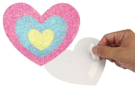 Cartes à sabler coeurs et fleurs - 6 cartes - Sable coloré – 10doigts.fr