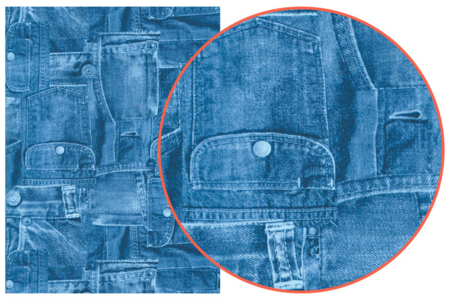 Papier Décopatch Jeans - 3 feuilles  N°381 - Papiers Décopatch – 10doigts.fr