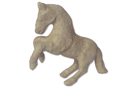 Cheval en carton papier mâché 12 cm - 10doigts.fr