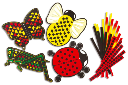 Set de 24 insectes géants à tresser - 10doigts.fr