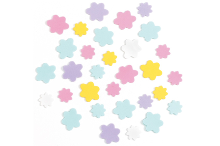Caoutchouc souple : fleurs prédécoupées - 10doigts.fr