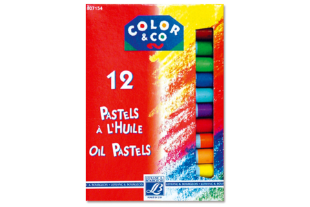 Boîte de 12 pastels tendres Lefranc Bourgeois, couleurs assorties - 10doigts.fr