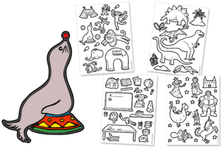 Gommettes à colorier - 10doigts.fr