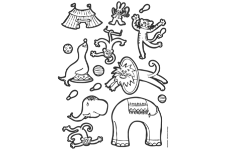 Gommettes à colorier - 10doigts.fr