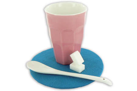 Set de supports ronds en feutre - 10doigts.fr
