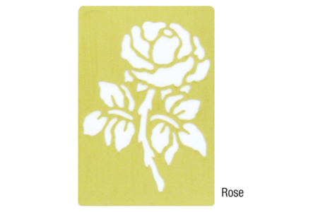 Pochoir en métal Rose - 10doigts.fr