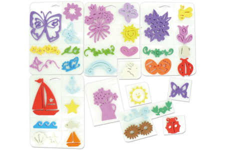 Sets de tampons Thème Nature ou alphabet - 10doigts.fr