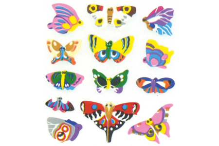 Set de 525 stickers Nature : oiseaux, papillons et insectes  - 10doigts.fr