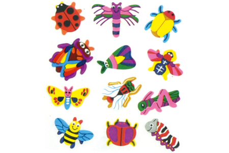 Set de 525 stickers Nature : oiseaux, papillons et insectes  - 10doigts.fr