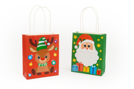 4 sacs à personnaliser rennes - Papiers cadeaux et sacs – 10doigts.fr