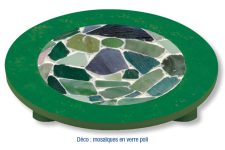 Dessous de plat pour Mosaïques - 26 cm - Plateaux en bois – 10doigts.fr