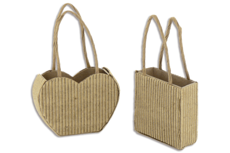 Panier fantaisie en carton ondulé - 10doigts.fr