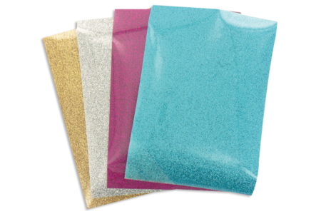 Tissu pailleté thermo-collant - 10doigts.fr