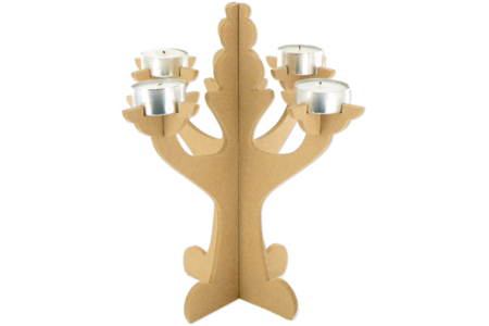 Grand chandelier en bois - Photophores en bois – 10doigts.fr