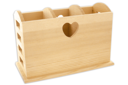 Range-couverts en bois - 10doigts.fr