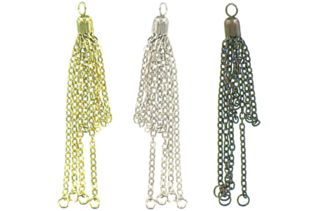 Set de 3 floches de chaïnes assorties : Or, Argent, Bronze - 10doigts.fr