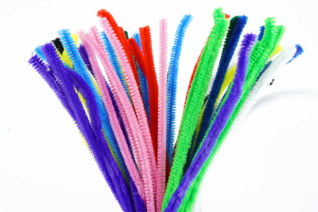 Kit De Loisirs Créatifs Avec Fils Chenille - 400 Pièces Pour Fabriquer Des Fleurs Artificielles