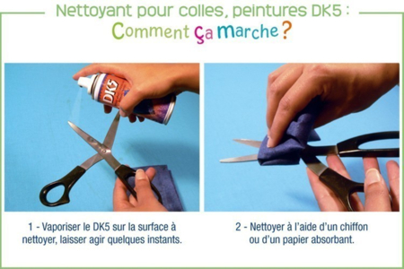Nettoyant pour colles et peintures DK5 - Accessoires de collage – 10doigts.fr