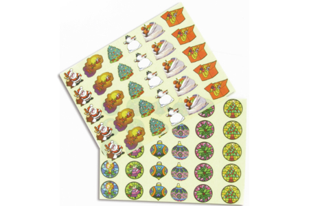 Set de 180 gommettes de Noël - 10doigts.fr