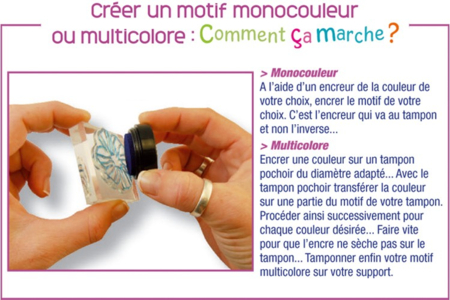 Set de 8 grands tampons avec semelle en bois - 10doigts.fr
