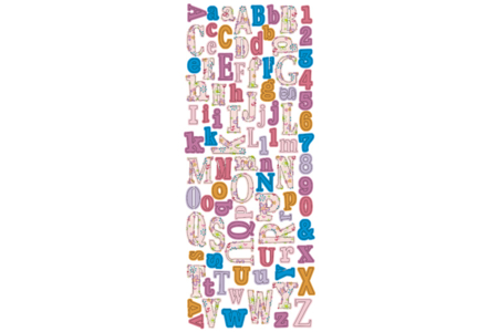 Set de stickers lettres - 10doigts.fr