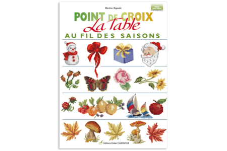 Livre : Point de croix : La table au fil des saisons - 10doigts.fr
