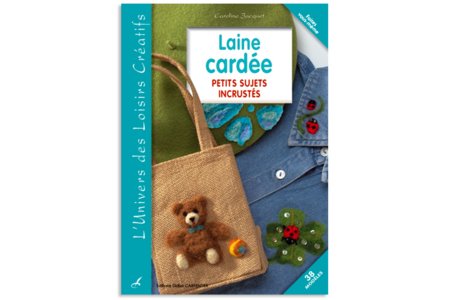 Livre : Laine cardée - Petits sujets à incruster - 10doigts.fr