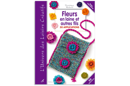 Livre : Fleurs en laine et autres fils - 10doigts.fr