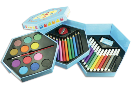Coffret Petit Artiste Dessin et peinture - 10doigts.fr