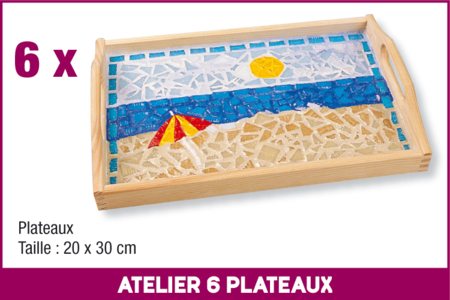 Atelier Vernis-collage 6 Plateaux - 10doigts.fr