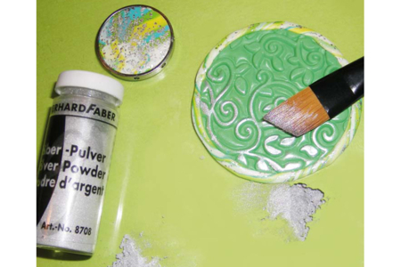 Set de 3 plaques de texture pour pâtes polymères mosaïques - spirales - étoiles et flocons - 10doigts.fr