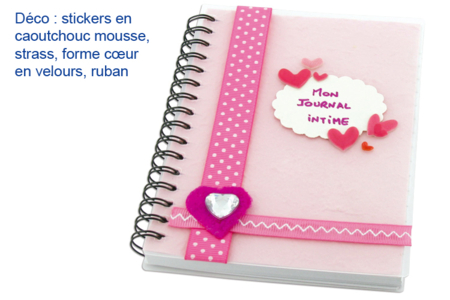 Carnet à customiser : idée Déco - 10doigts.fr